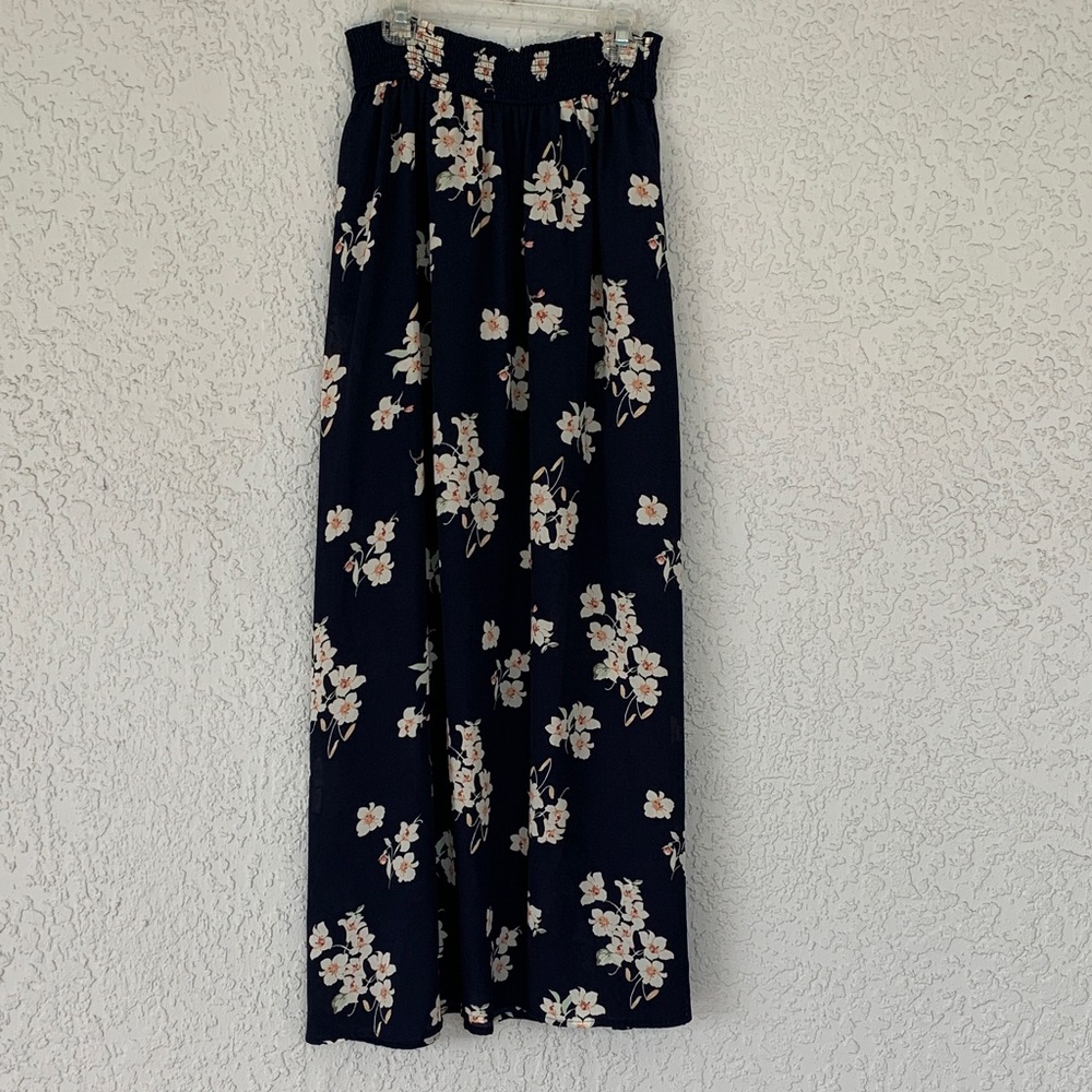 Abercrombie & Fitch Dark Blue Floral Maxi Skirt size XS